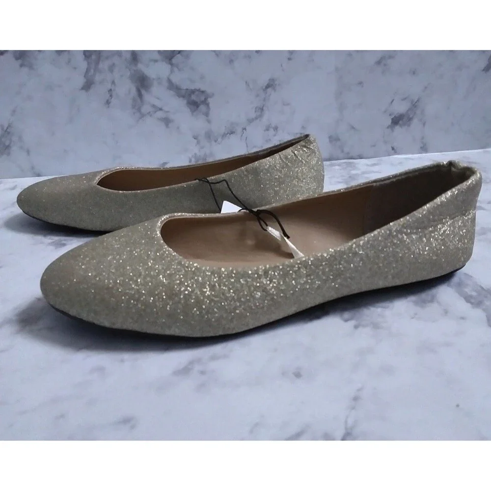 Simply Petals Gold Slip Ons